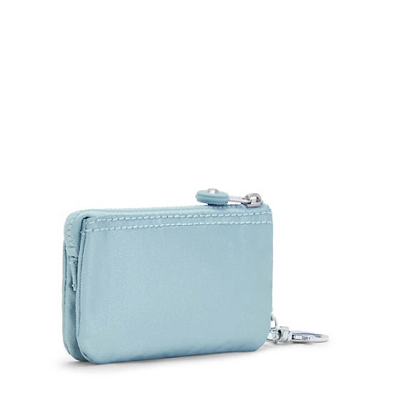 Kipling Creativity Mini Metallic Pouch Keychain Väska Aqua | SE 1116MQ